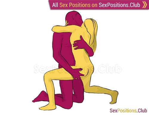 Sex position #168 - Jellyfish. (face to face, kneeling, standing). Kamasutra - Photo, picture, image