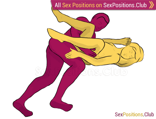 Sex position #233 - Spork. (criss cross, lying down, sideways). Kamasutra - Photo, picture, image