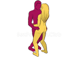 Sex position #9 - Disco. (face to face, standing). Kamasutra - Photo, picture, image
