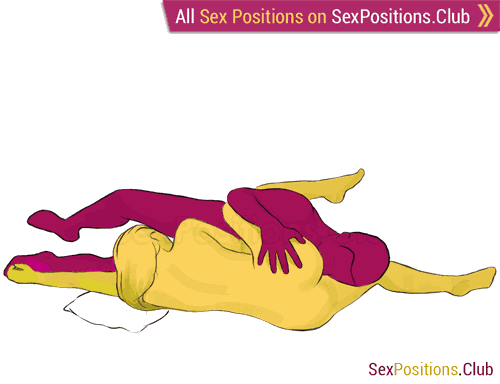 Sex position #97 - Shining. (69 sex position, lying down, oral sex). Kamasutra - Photo, picture, image