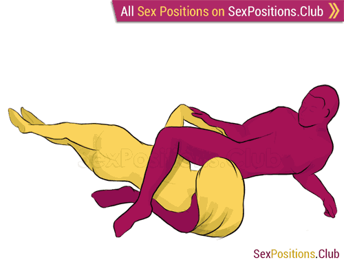 Sex position #99 - Blade. (blowjob, lying down, oral sex). Kamasutra - Photo, picture, image