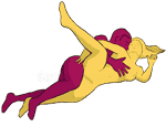 Sex position #26 - Binding. (from behind, lying down, rear entry, sideways, spooning). Kamasutra - Photo, picture, image
