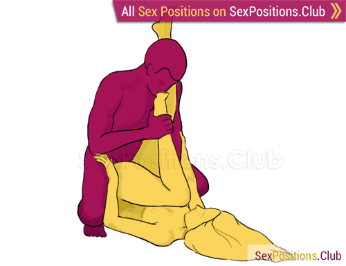 Sex position #69 - Bud. (man on top, right angle). Kamasutra - Photo, picture, image