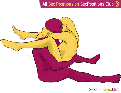 Sex position #105 - Basket. (face to face, sitting). Kamasutra - Photo, picture, image