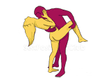 Sex position #35 - Flame. (face to face, standing). Kamasutra - Photo, picture, image