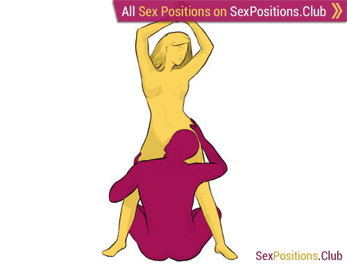 Sex position #212 - Virgo. (cunnilingus, oral sex, standing). Kamasutra - Photo, picture, image
