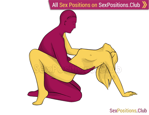Sex position #215 - Cradle. (face to face, sitting, woman on top). Kamasutra - Photo, picture, image