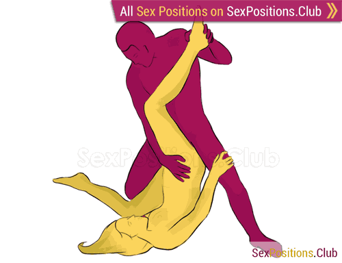 Sex position #207 - Piledriver. (man on top, reverse, standing). Kamasutra - Photo, picture, image