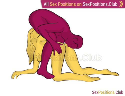 Sex position #281 - Exotic foreplay. (69 sex position, oral sex, kneeling, standing). Kamasutra - Photo, picture, image