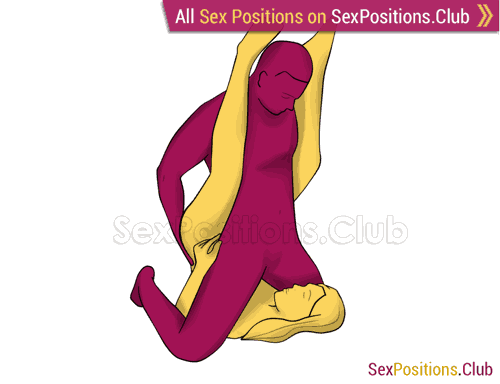 Sex position #347 - Guillotine. (oral sex, blowjob). Kamasutra - Photo, picture, image