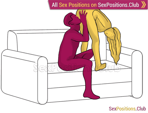 Sex position #488 - Hot carl (on the couch). (oral sex, cunnilingus). Kamasutra - Photo, picture, image