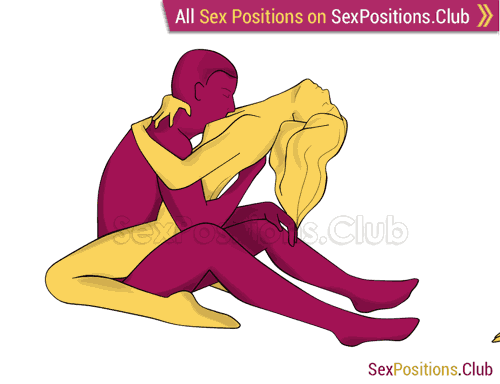 Sex position #406 - Oasis. (woman on top, face to face, sitting). Kamasutra - Photo, picture, image