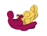 Sex position #320 - Tantric cosmo. (sitting). Kamasutra - Photo, picture, image
