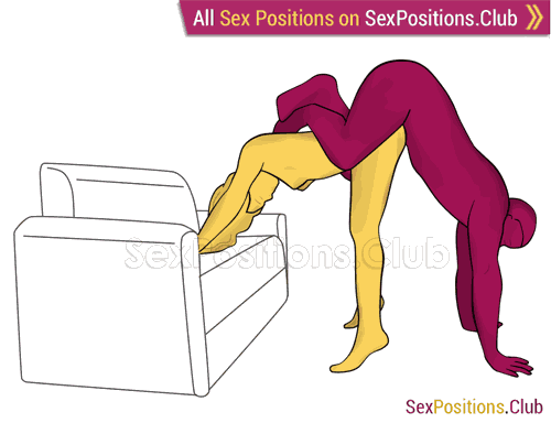 Sex position #272 - Brazilian Capoeira. (doggy style, from behind, rear entry, reverse, standing). Kamasutra - Photo, picture, image